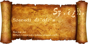 Szeredi Ádám névjegykártya